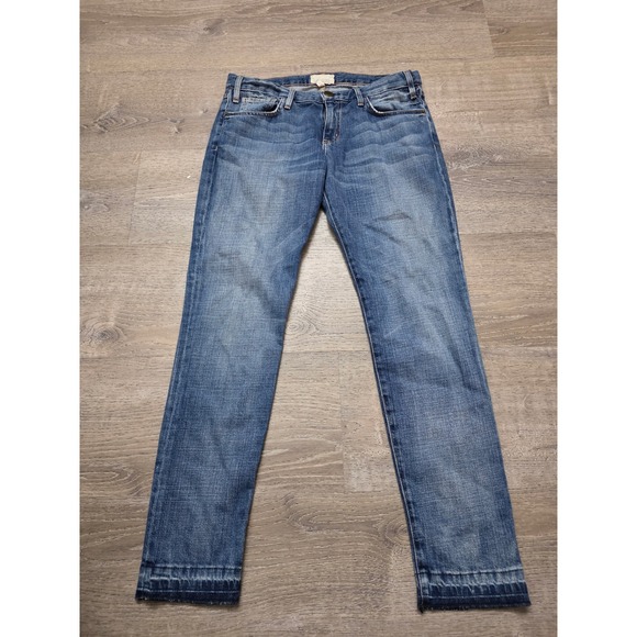 Current Elliott The Roller Jeans Bayberry Low Rise Relaxed Straight Leg 28 - Picture 2 of 11